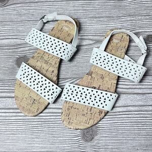 GAP Womens Ankle Strap White Sandals Sz 7